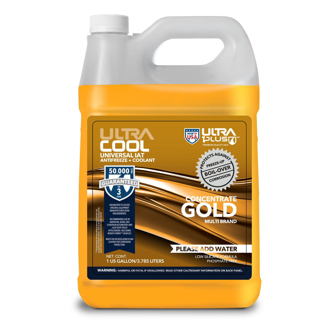 UltraCool IAT Universal Antifreeze + Coolant Concentrate Gold
