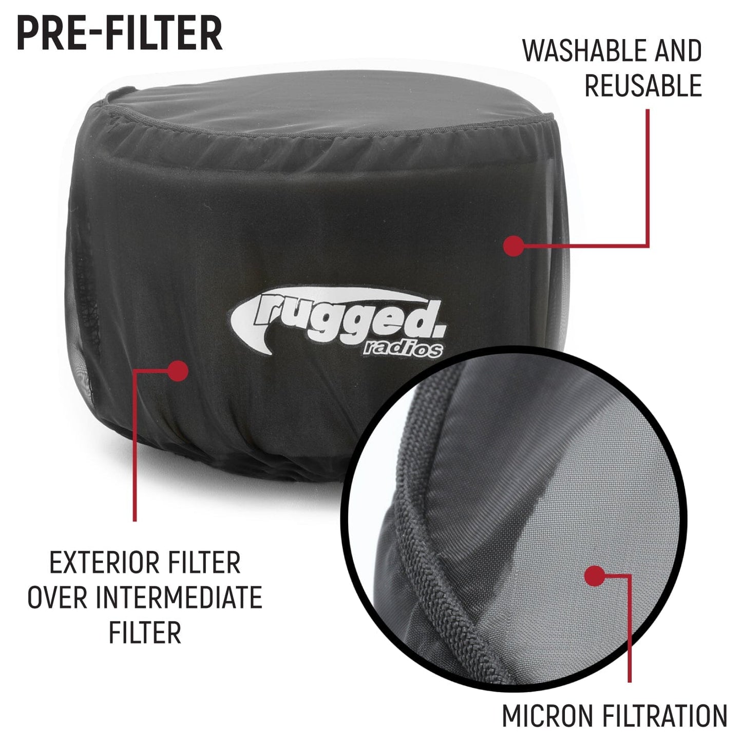 HIGH PERFORMANCE Filter Kit for MAC Air Helmet Pumper - 5 Kits