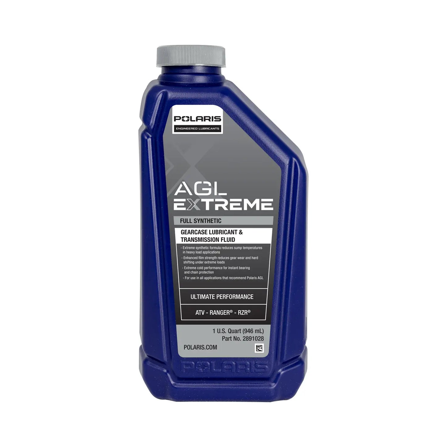 AGL Extreme Full Synthetic Gearcase Lubricant & Transmission Fluid, ORV Transmissions, 2891028, 1 Quart (946mL)