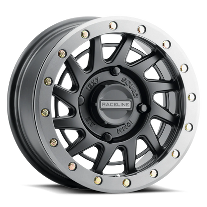 Raceline Squad Beadlock Wheels 15X7 4/137 6+1(+38MM) Black / Gunmetal Ring