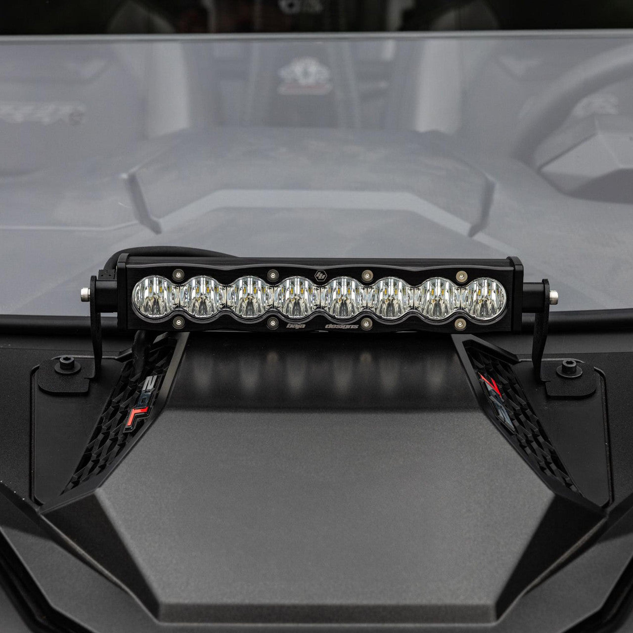 Baja Designs 2025 Polaris RZR Pro-R/S/XP S8 10in Light Bar Hood Mount Kit - Clear