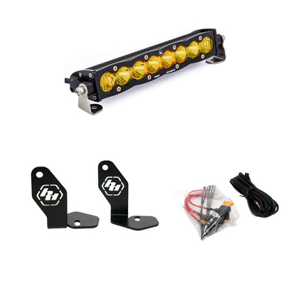 Baja Designs Polaris Pro-R S8 10in Hood Mount Kit - Amber
