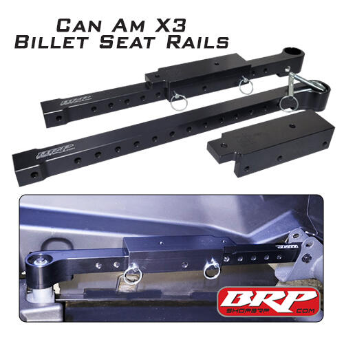 Can Am X3 Billet Seat Rails