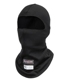 ALLSTAR Head Socks, SFI 3.3, Single-Layer, Single Eye Opening, Aramid/Cotton, Black, Moisture Wicking ALL923114