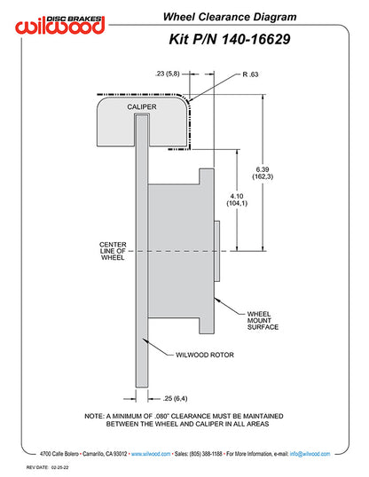 Wilwood 17-21 Can-Am X3 RS 6-Piston Rear Kit 11.25in (Race)